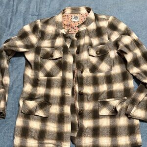 Ivy Jane  Button-Up Jacket plaid M